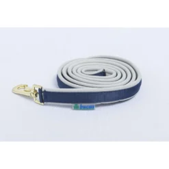 Bucas Lead Rein Dublin Padded Navy/Silver