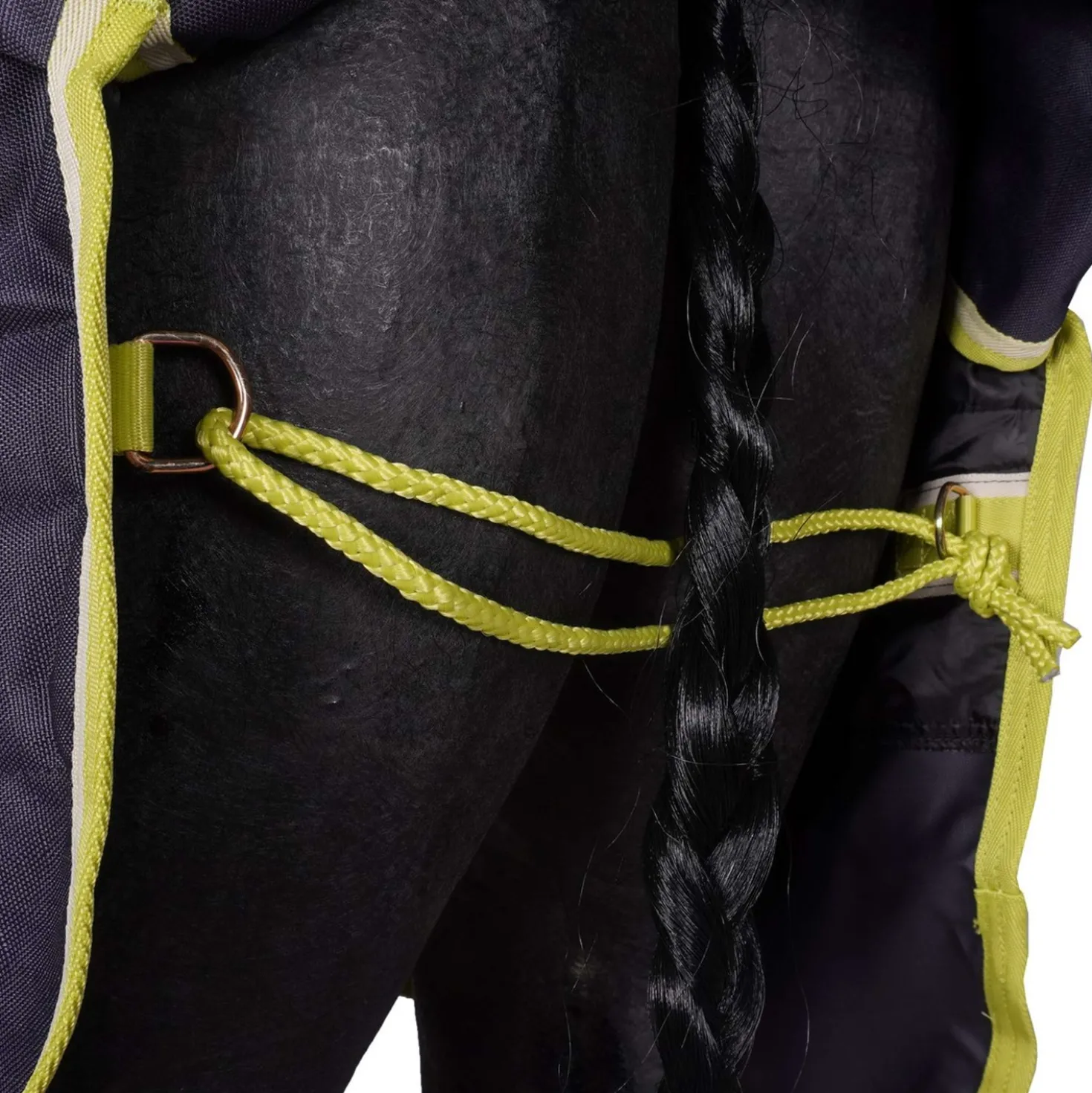 Bucas Oasis Turnout Neck 200g Dark Grey/Lime
