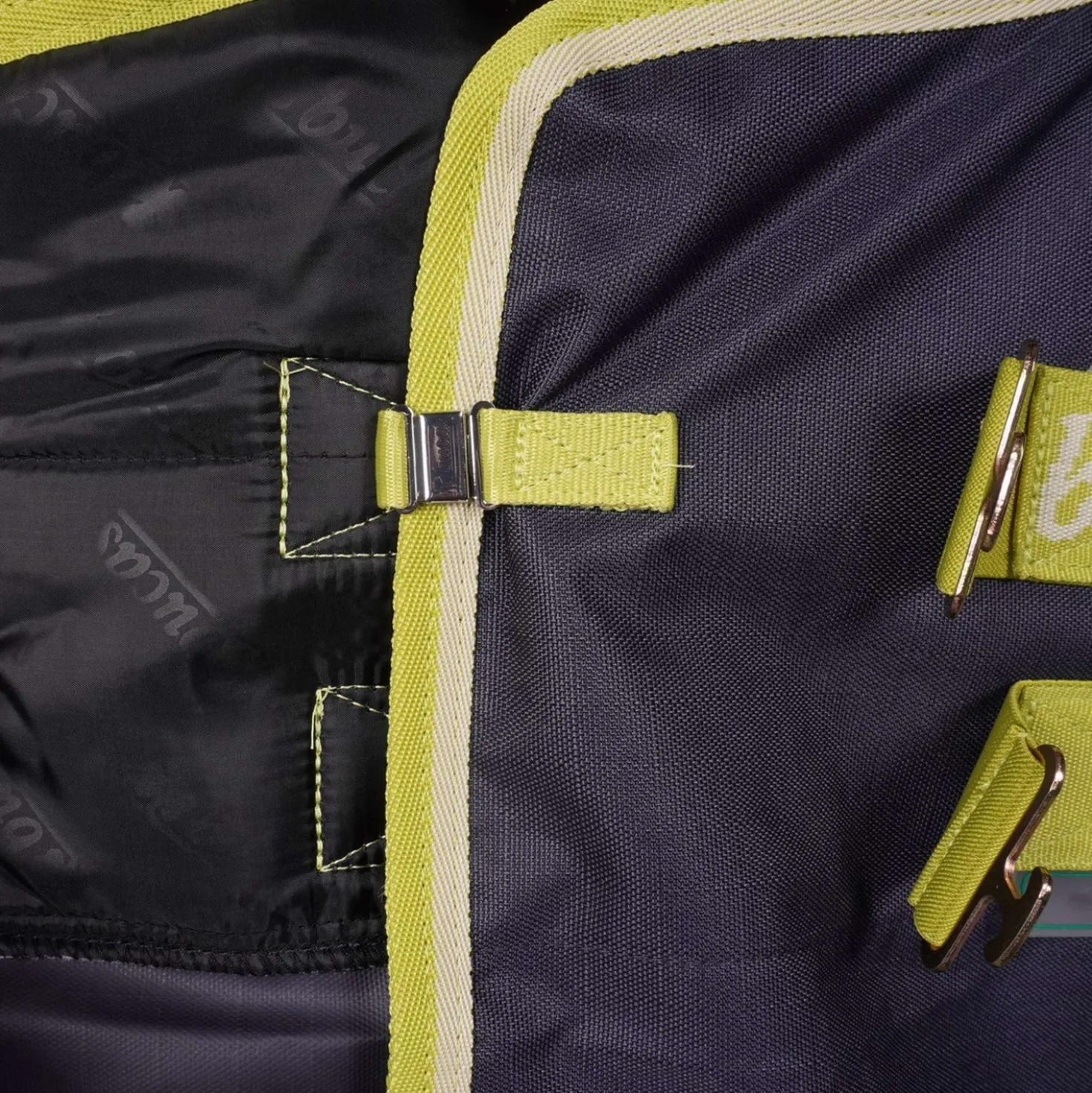 Bucas Oasis Turnout Neck 200g Dark Grey/Lime