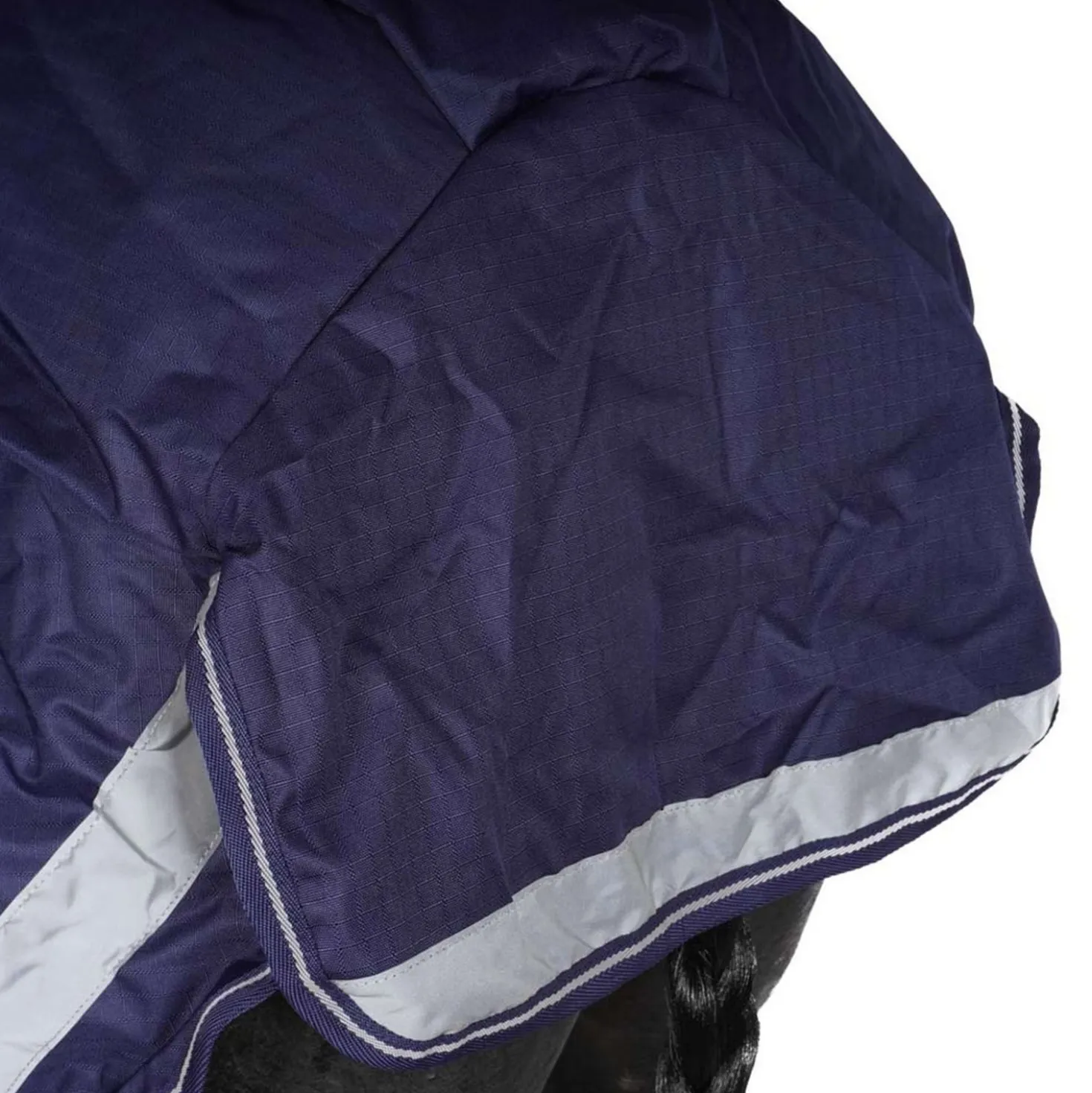 Bucas Riding Rug Navy/Silver