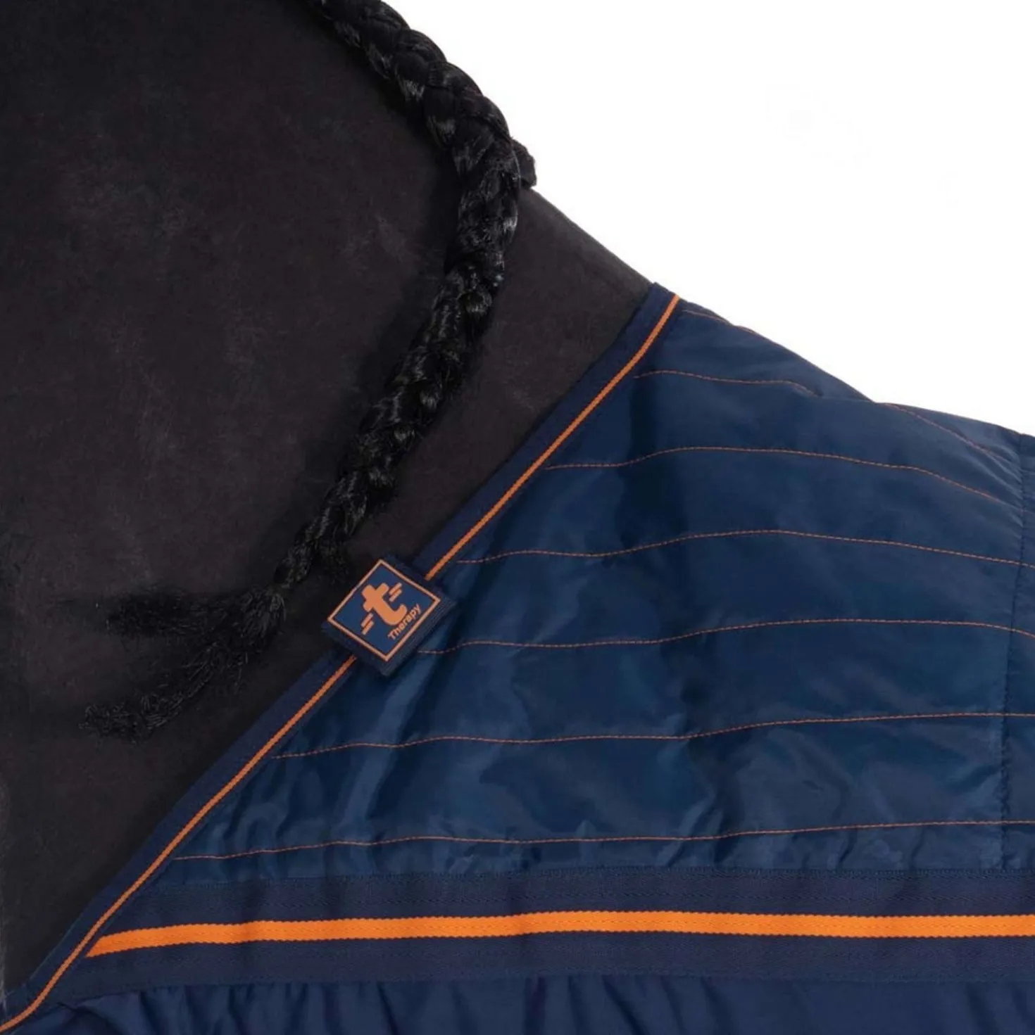 Bucas Therapy Cooler Big Neck Navy/Orange