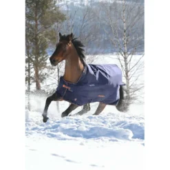 Bucas Therapy Turnout 150g Navy/Orange