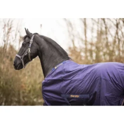 Bucas Therapy Turnout 150g Navy/Orange