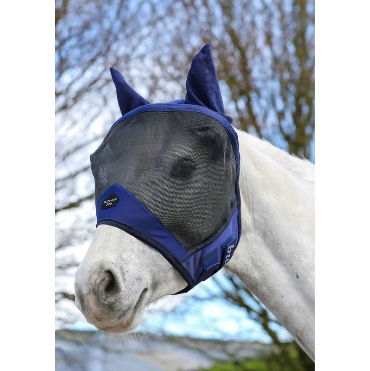Bucas Vliegenmasker Buzz-Off Pro Navy