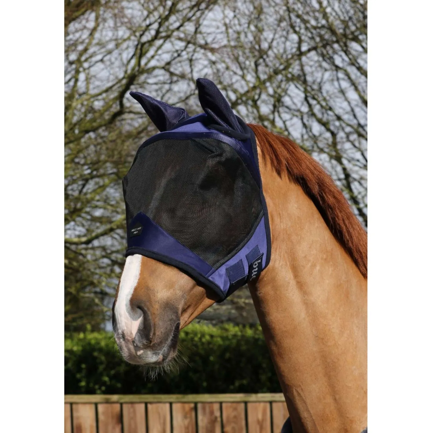 Bucas Vliegenmasker Buzz-Off Pro Navy