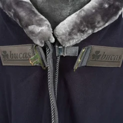 Bucas Zweetdeken Show-Line 400 Navy/Grijs