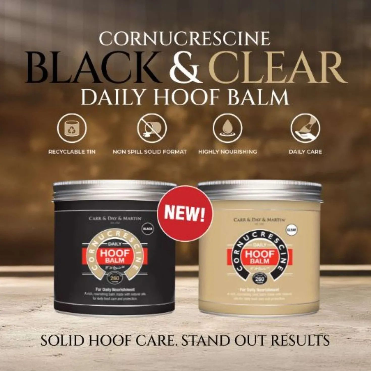 Carr & Day & Martin Cornucrescine Hoof Balm Black