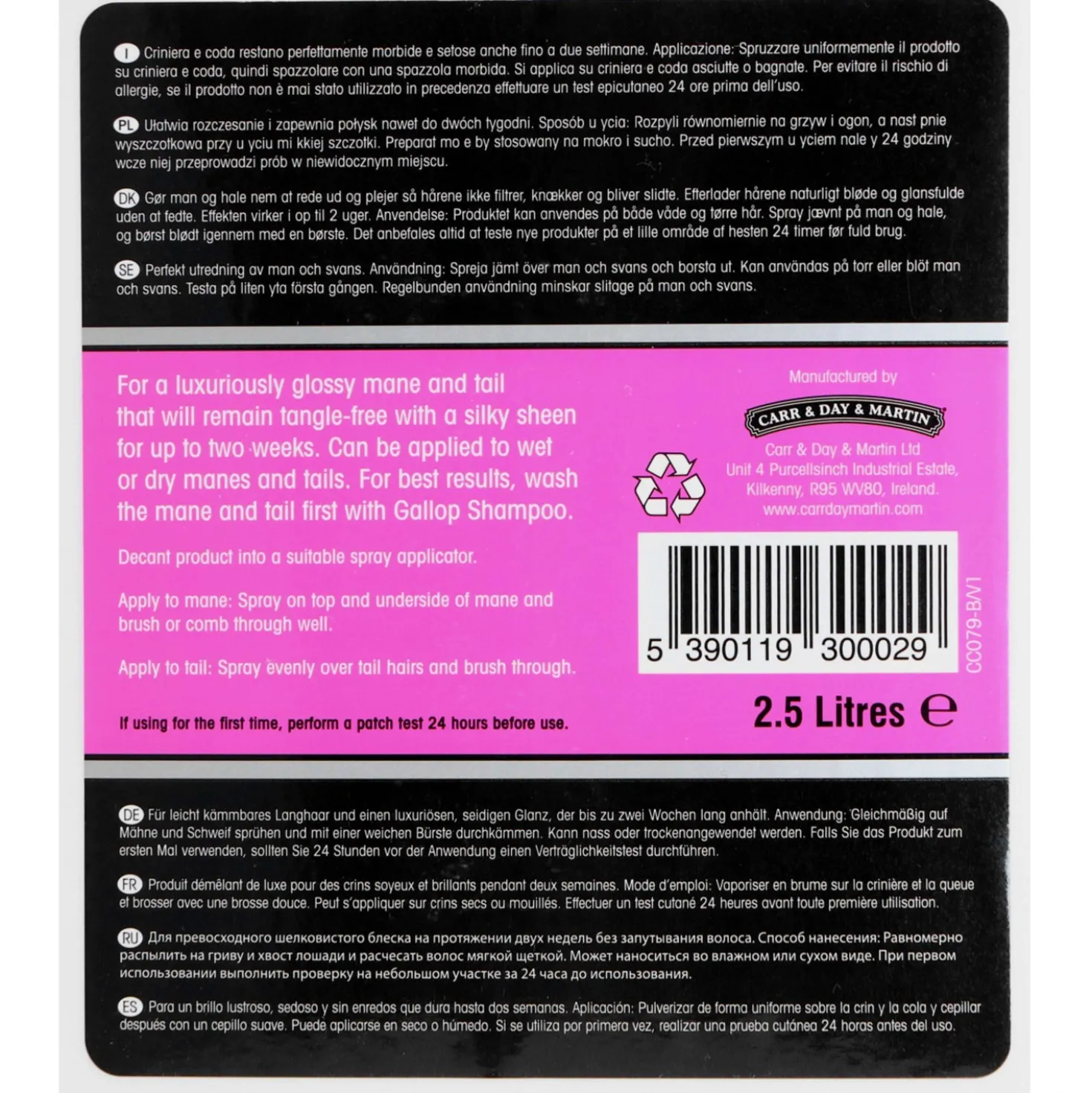 Carr & Day & Martin Manen/Staartlotion Refill