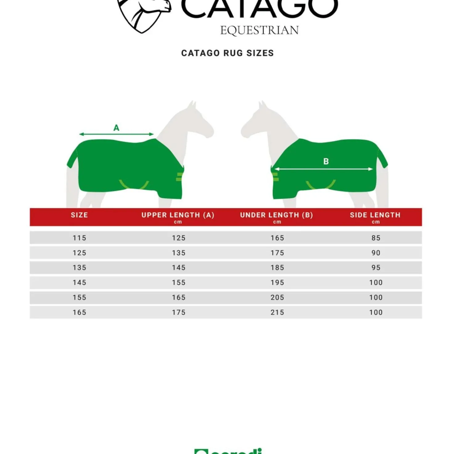Catago Staldeken 100g Zwart/Grijs