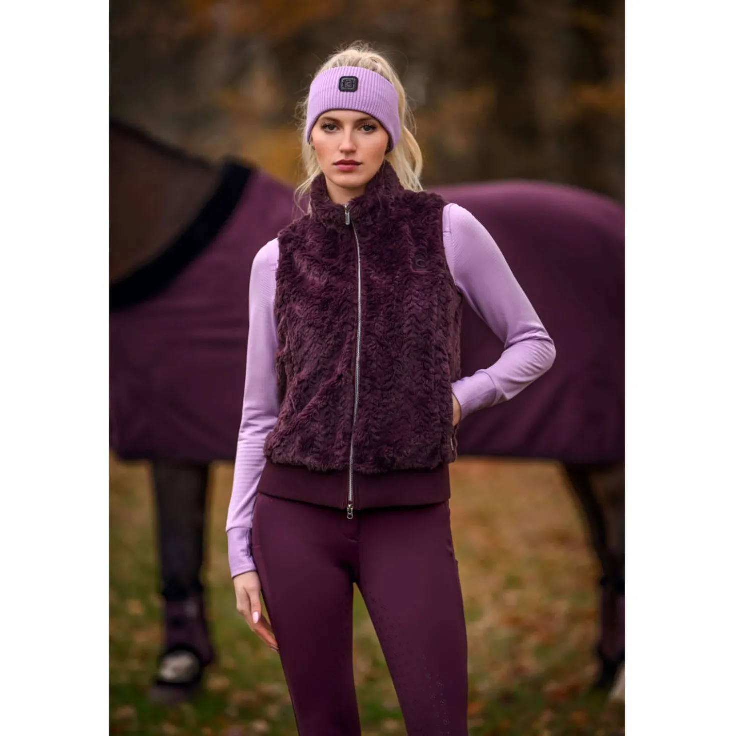 Cavallo Hoofdband CavalDusty Iced Lilac