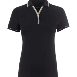 Cavallo Poloshirt CavalPique V-Neck Zwart
