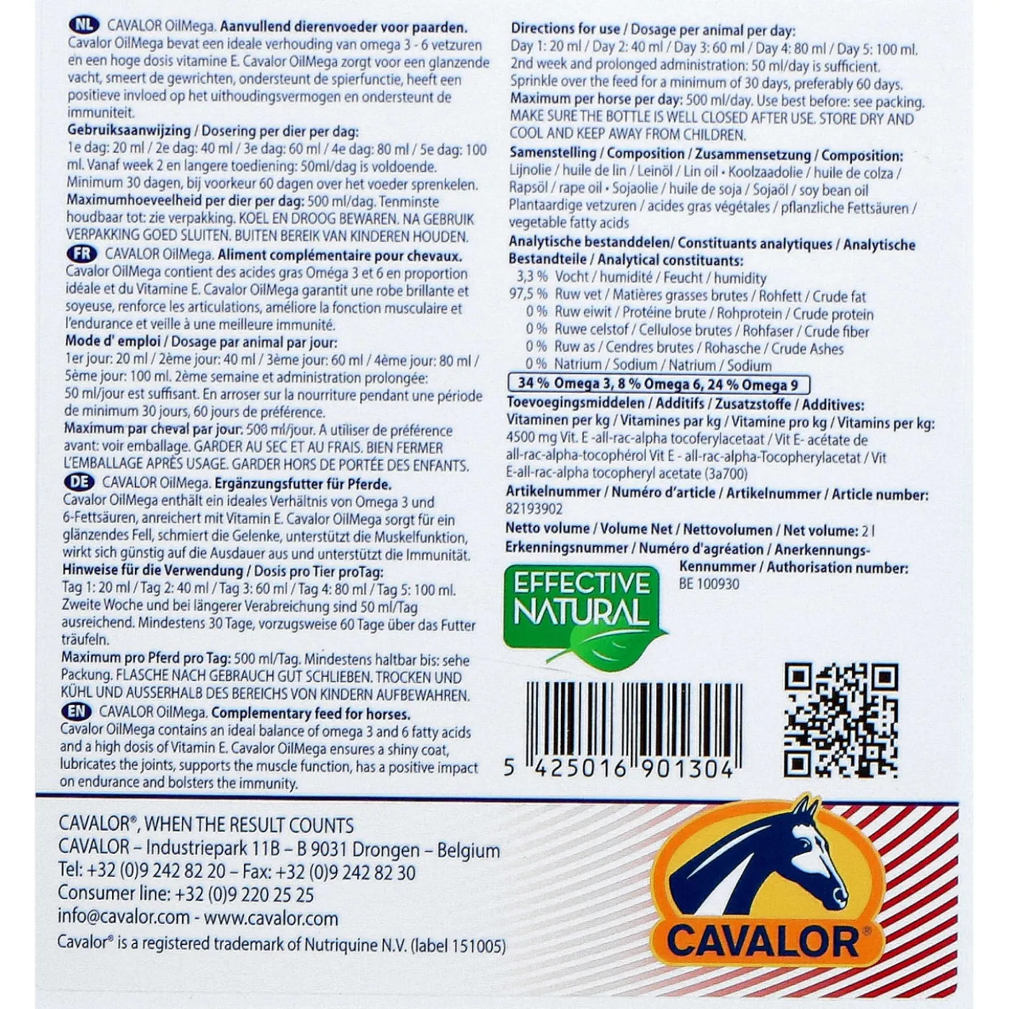 Cavalor Oilmega