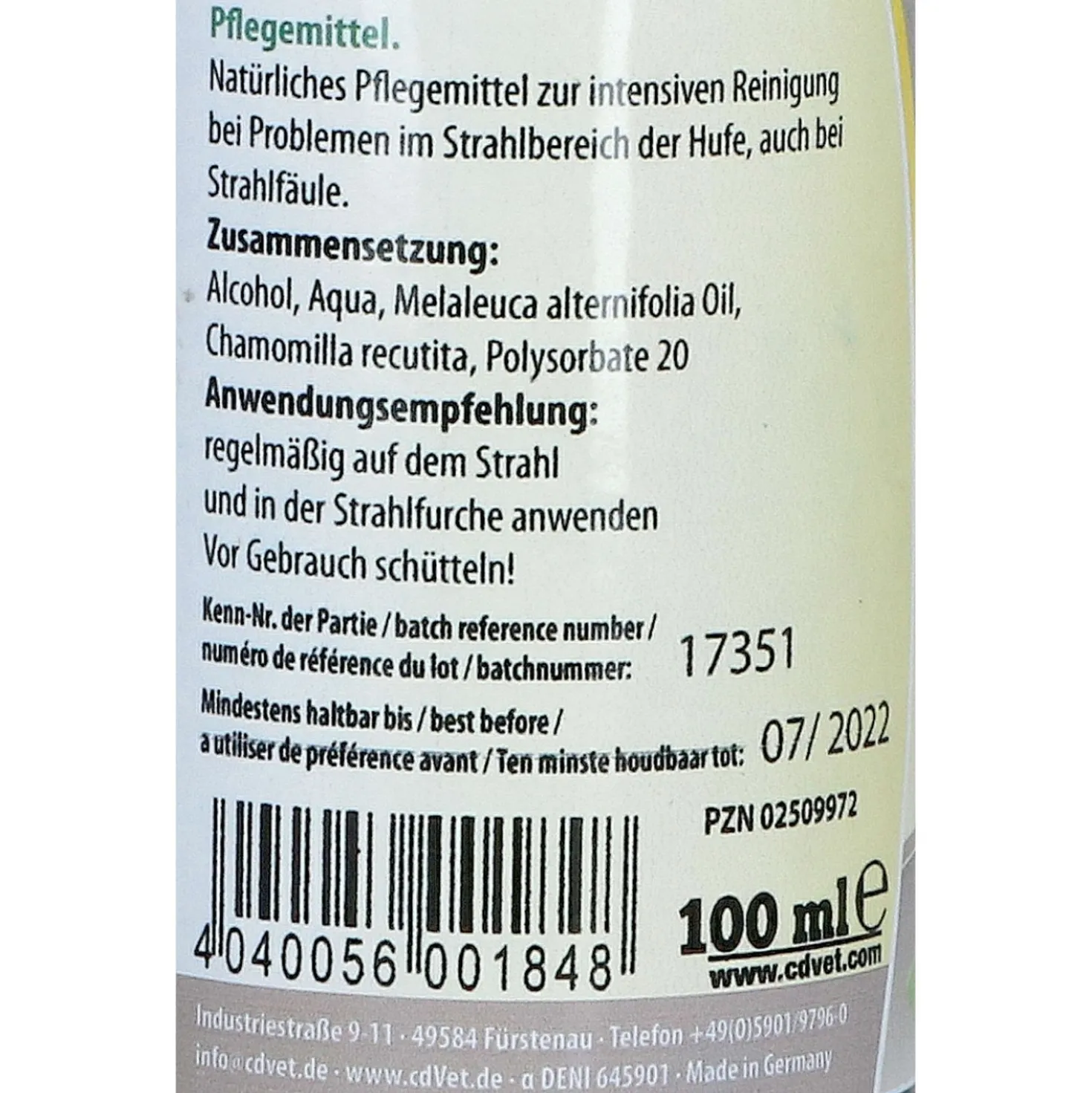 cdVet EquiGreen Straaltinctuur