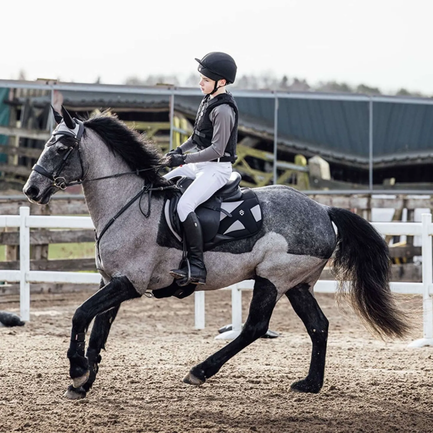 Charles Owen Bodyprotector HEXA Kinderen Zwart