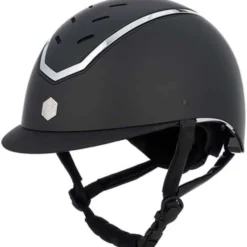 Charles Owen Cap Kylo Black Matte/Silver