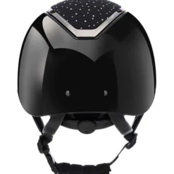 Charles Owen Cap Kylo Crystal Black Gloss/Chrome