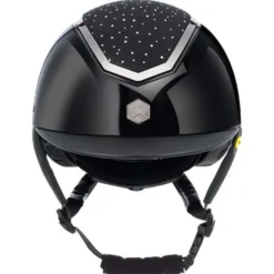 Charles Owen Cap Kylo Crystal Black Gloss/Chrome