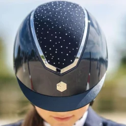Charles Owen Cap Kylo Crystal MIPS Navy Gloss/Silver