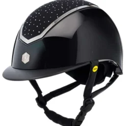 Charles Owen Cap Kylo Crystal MIPS Black Gloss/Chrome