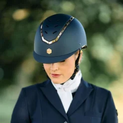 Charles Owen Cap Kylo MIPS Navy Matte/Rose Gold
