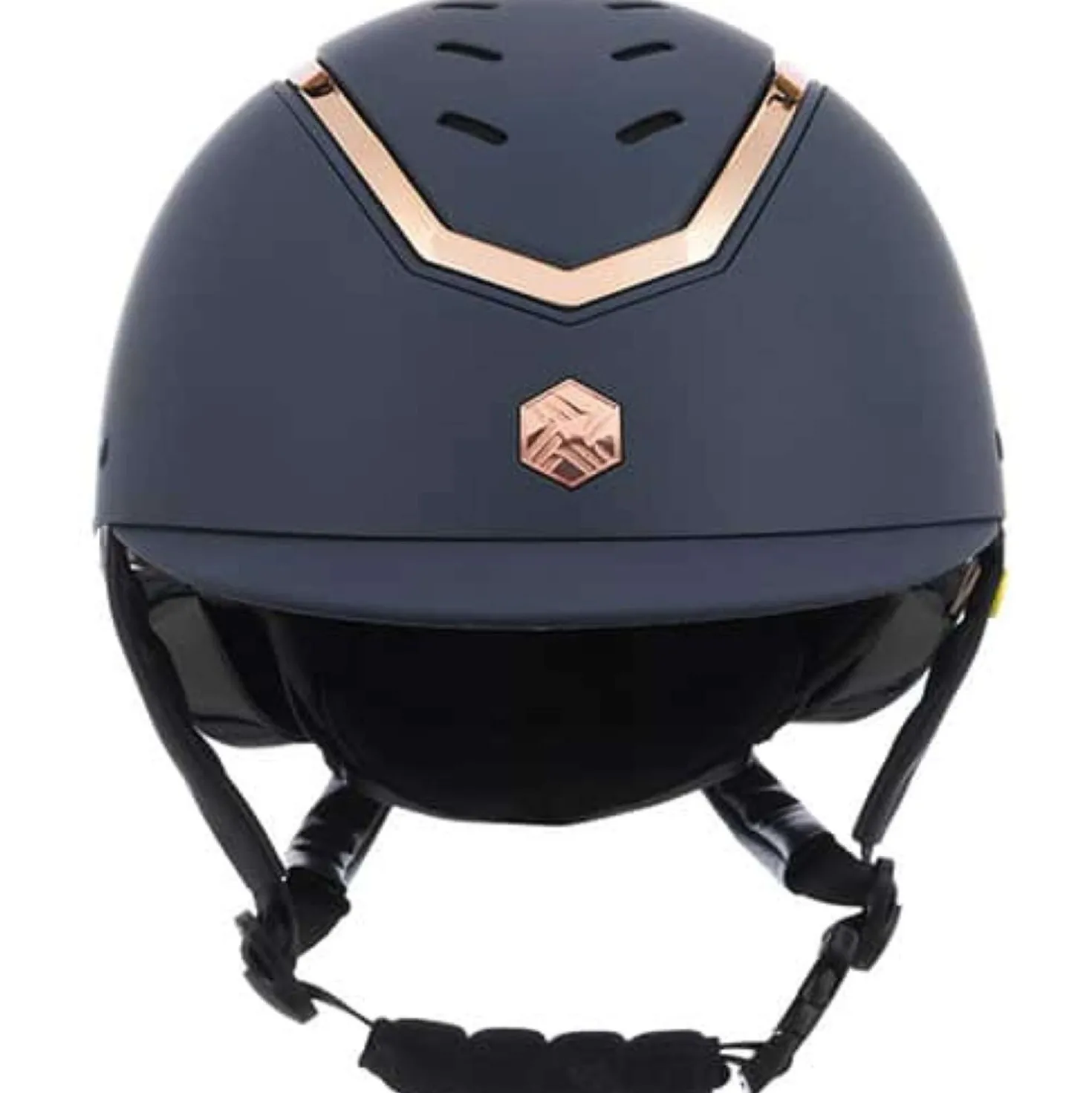 Charles Owen Cap Kylo MIPS Navy Matte/Rose Gold