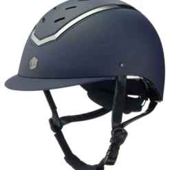 Charles Owen Cap Kylo Navy Matte/Pewter