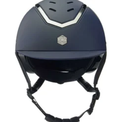 Charles Owen Cap Kylo Navy Matte/Pewter