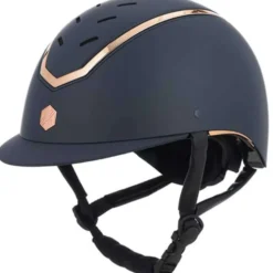 Charles Owen Cap Kylo Navy Matte/Rose Gold