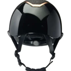 Charles Owen Cap Kylo Sparkly Wide Peak MIPS Black Gloss/Rose Gold