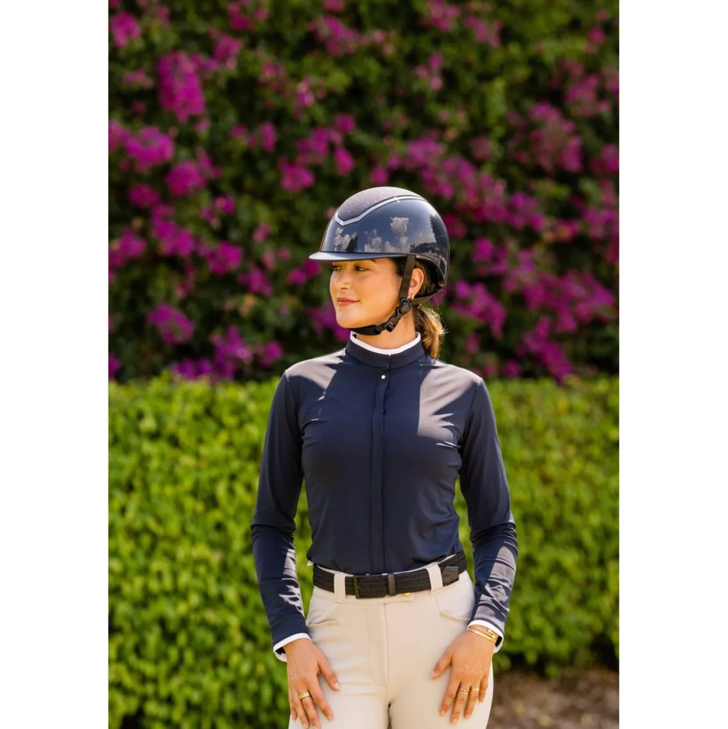 Charles Owen Cap Kylo Sparkly Navy Gloss/Pewter