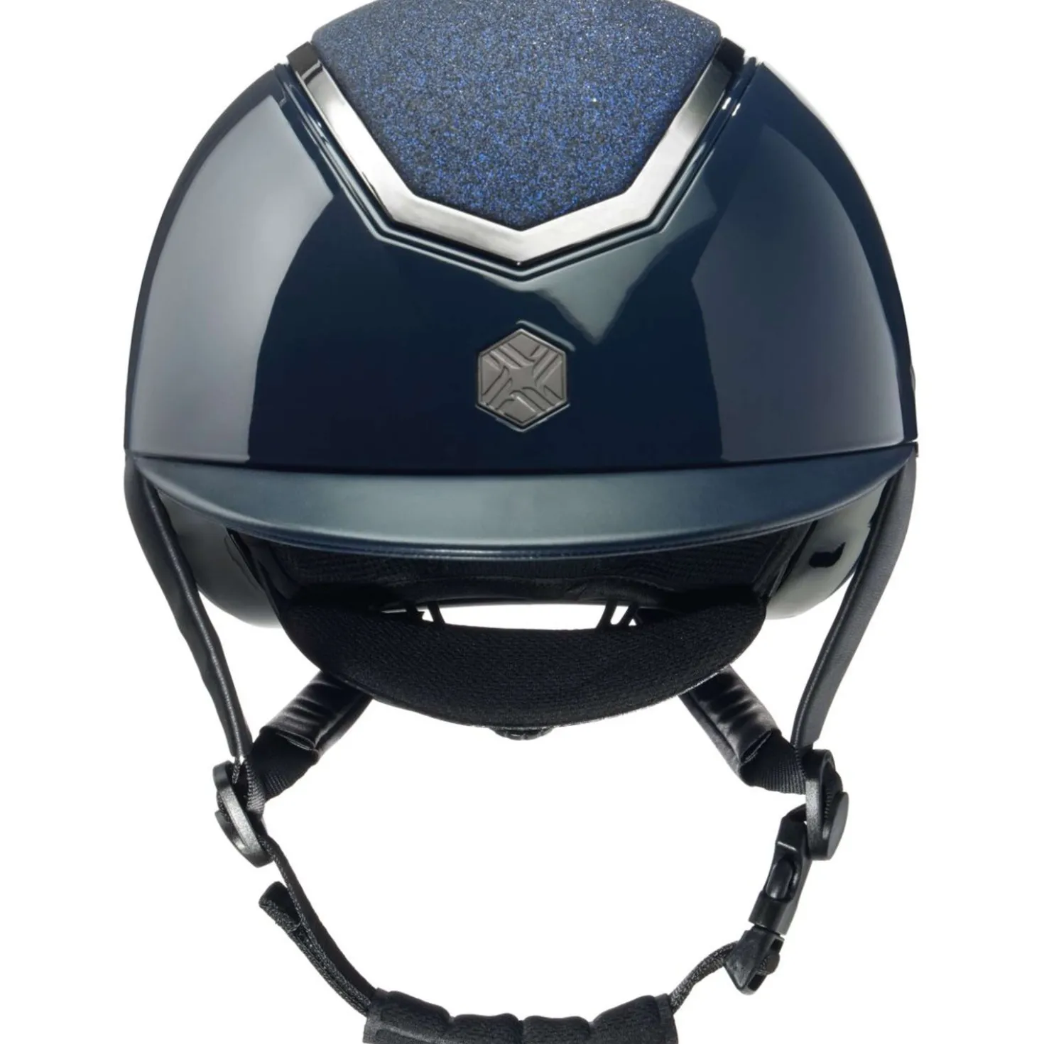 Charles Owen Cap Kylo Sparkly Navy Gloss/Pewter