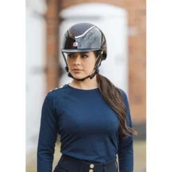 Charles Owen Cap Kylo Sparkly MIPS Black Gloss/Rose Gold