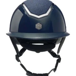 Charles Owen Cap Kylo Sparkly Wide Peak Navy Gloss/Pewter