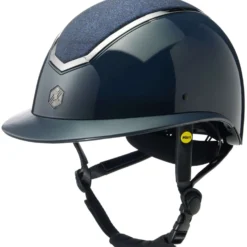 Charles Owen Cap Kylo Sparkly Wide Peak MIPS Navy Gloss/Pewter