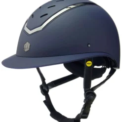 Charles Owen Cap Kylo Wide Peak MIPS Navy Matte/Pewter