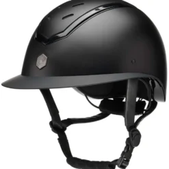 Charles Owen Cap Kylo Wide Peak Black Matte/Black Gloss