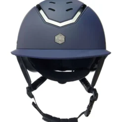 Charles Owen Cap Kylo Wide Peak Navy Matte/Pewter