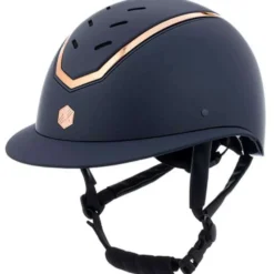 Charles Owen Cap Kylo Wide Peak Navy Matte/Rose Gold
