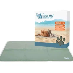 CoolPets Koelmat Gel Olijfgroen