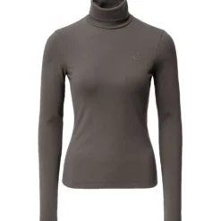Covalliero Active Shirt Turtleneck AW26 Milky Chocolate