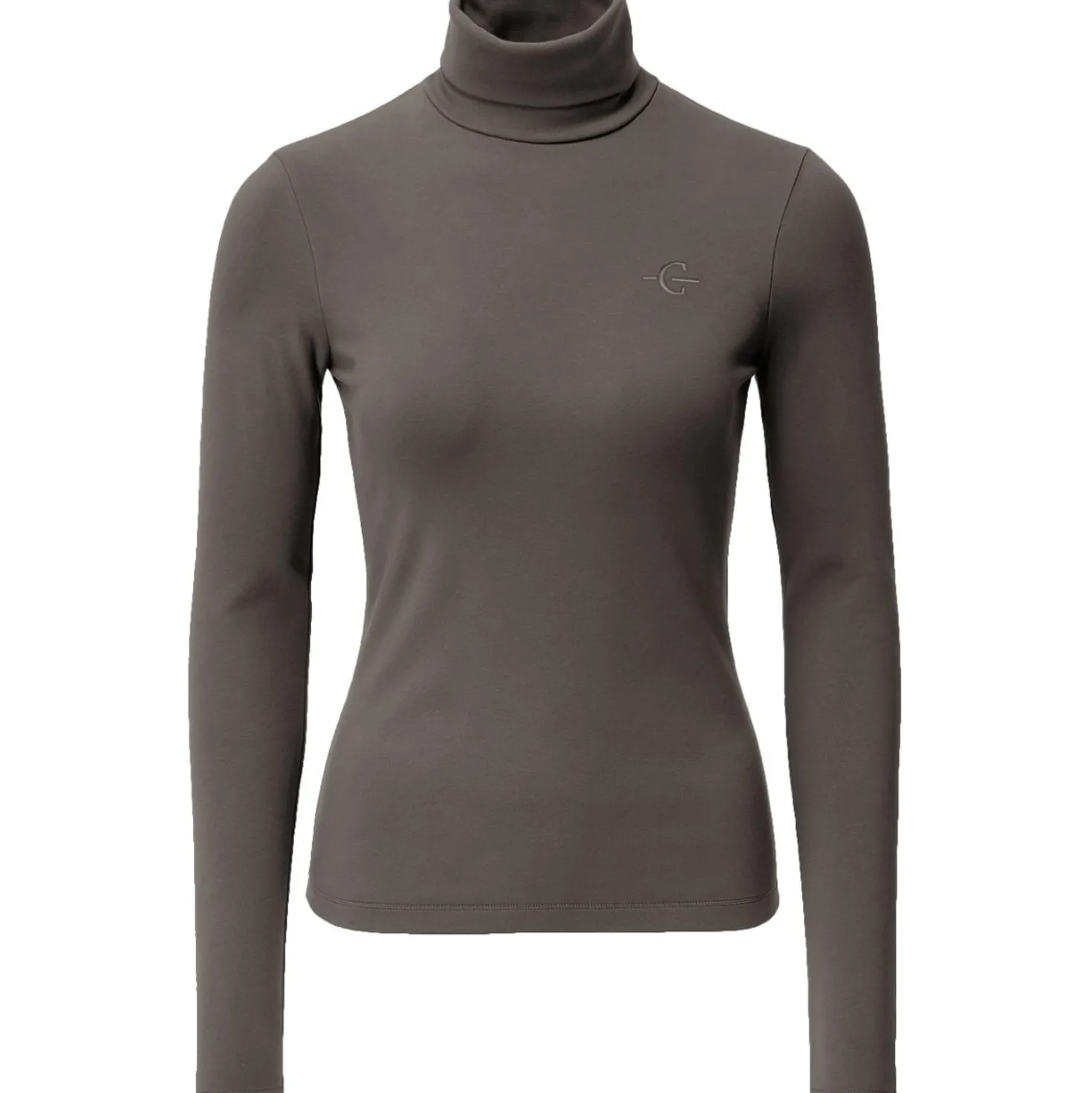 Covalliero Active Shirt Turtleneck AW26 Milky Chocolate