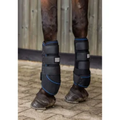 Covalliero Beenbeschermers Cooling Zwart/Blauw
