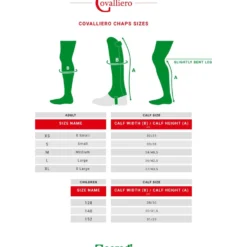 Covalliero Chaps Classic Stretch Zwart
