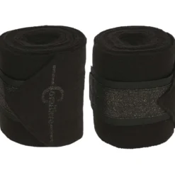 Covalliero Fleece Bandages Empara 4-pack Zwart
