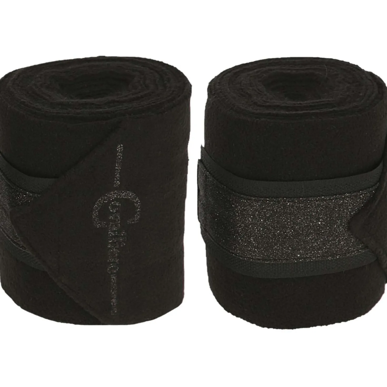 Covalliero Fleece Bandages Empara 4-pack Zwart