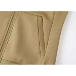 Covalliero Fleecevest SS26 Dames Walnoot