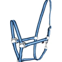 Covalliero Halster Hippo Marine/Lichtblauw