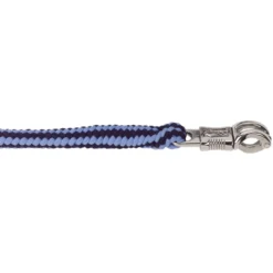 Covalliero Halstertouw Hippo met Paniekhaak Marine/Lichtblauw