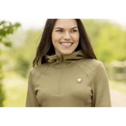 Covalliero Hoodie SS26 Dames Walnoot
