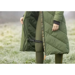 Covalliero Lange Winterjas AW26 Forest Green